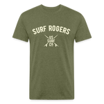 SURF ROGERS Vintage T-Shirt - heather military green