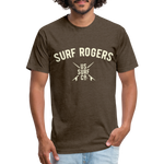 SURF ROGERS Vintage T-Shirt - heather espresso