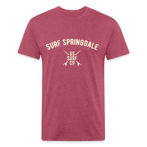 SURF SPRINGDALE Vintage T-Shirt - heather burgundy