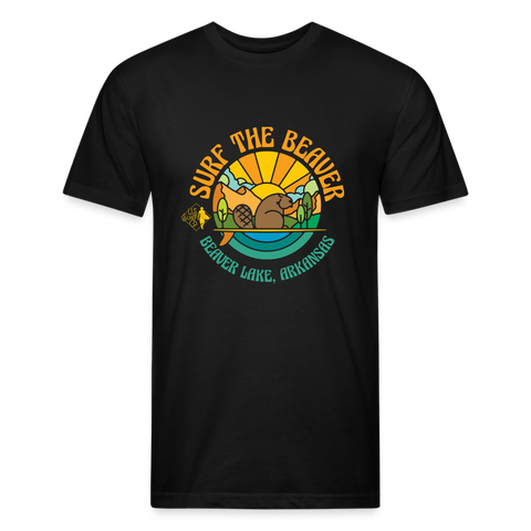 SURF THE BEAVER T-Shirt - black