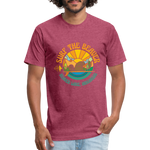 SURF THE BEAVER T-Shirt - heather burgundy