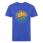 SURF THE BEAVER T-Shirt - heather royal