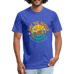 SURF THE BEAVER T-Shirt - heather royal