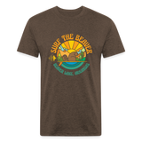 SURF THE BEAVER T-Shirt - heather espresso