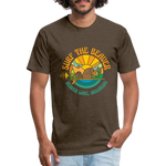 SURF THE BEAVER T-Shirt - heather espresso