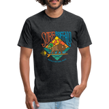 SURF THE BUFFALO T-Shirt - heather black