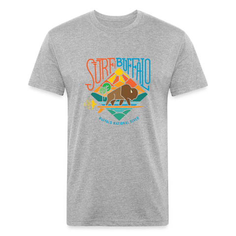 SURF THE BUFFALO T-Shirt - heather gray