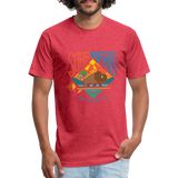 SURF THE BUFFALO T-Shirt - heather red