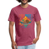 SURF THE BUFFALO T-Shirt - heather burgundy