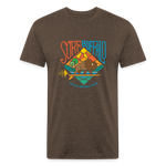 SURF THE BUFFALO T-Shirt - heather espresso