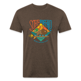 SURF THE BUFFALO T-Shirt - heather espresso